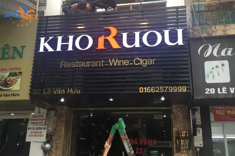 bảng hiệu tôn đẹp