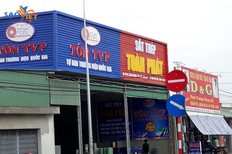 bảng hiệu tôn đẹp