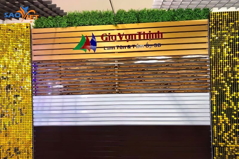 bảng hiệu bằng tôn