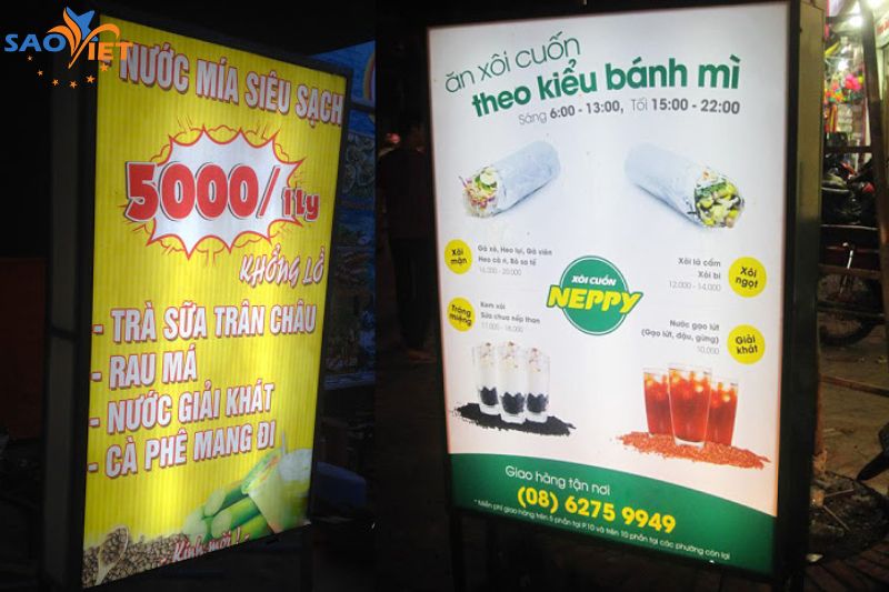 làm bảng hiệu hộp đèn giá rẻ