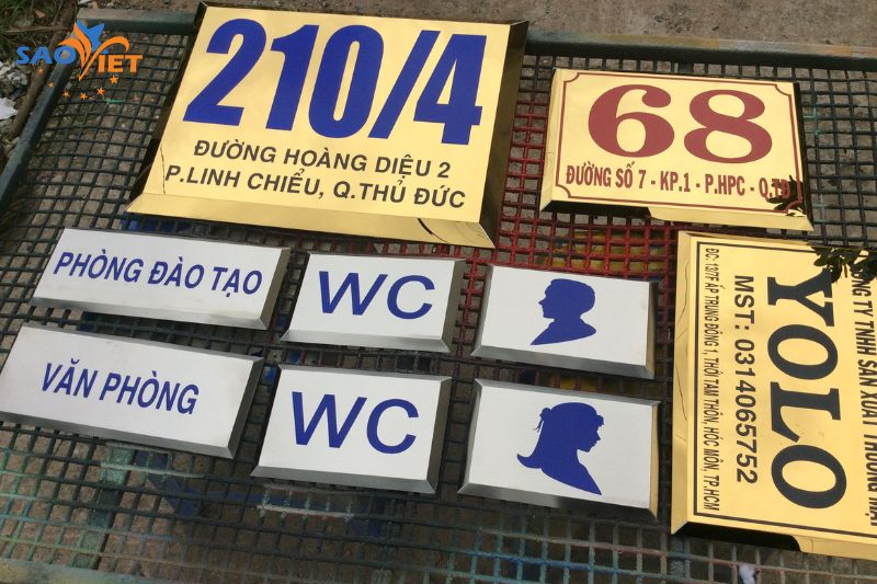 bảng hiệu inox đẹp